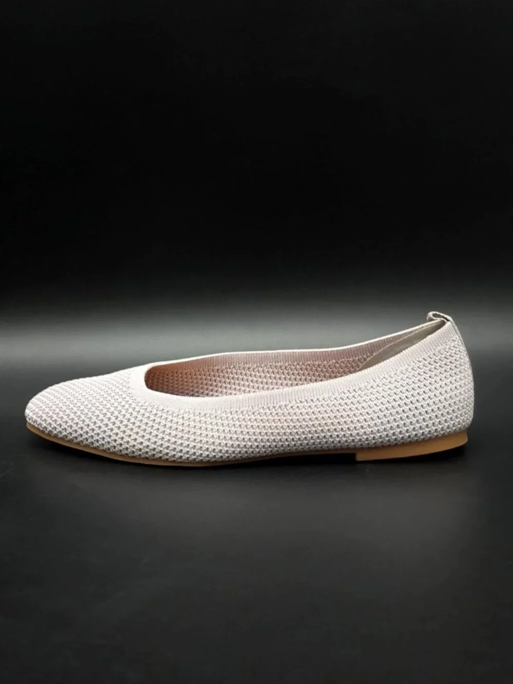 Lucky Brand Daneric Gray Slip on Ballet Flats Casual Knit Shoes Women's 8.5M